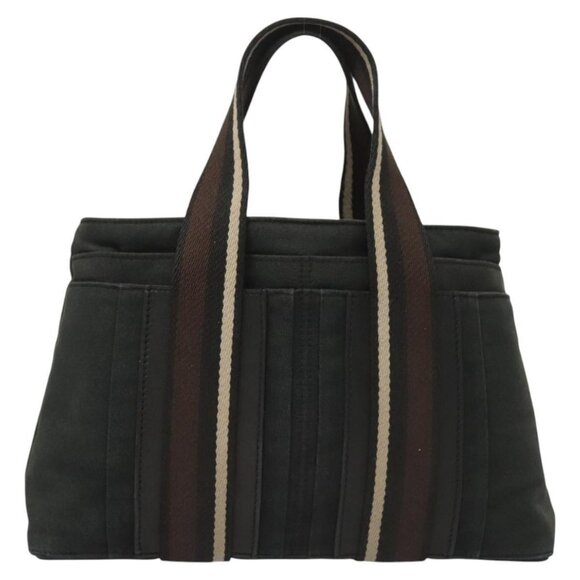HERMES Toroca Horizontal PM Hand Bag Canvas Black Auth - Picture 13 of 16